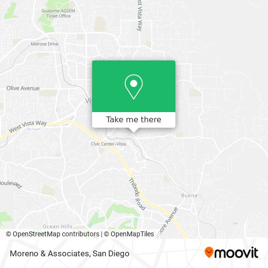 Mapa de Moreno & Associates