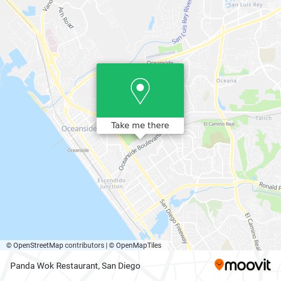 Mapa de Panda Wok Restaurant