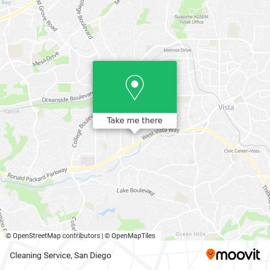 Mapa de Cleaning Service