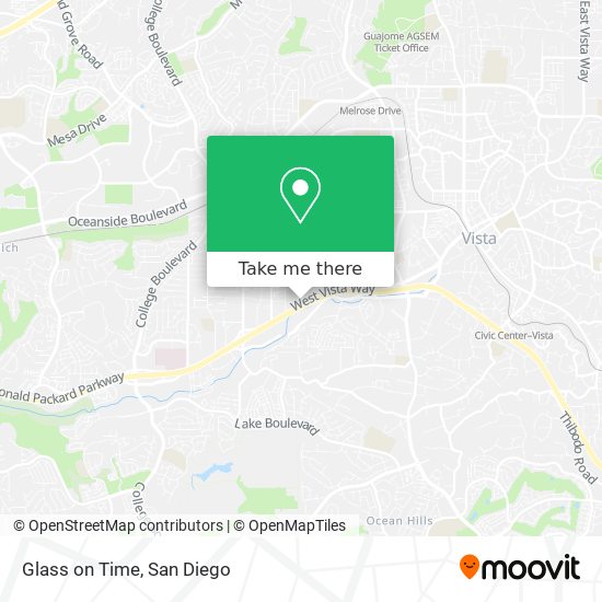 Glass on Time map