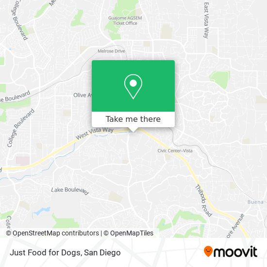 Just Food for Dogs map