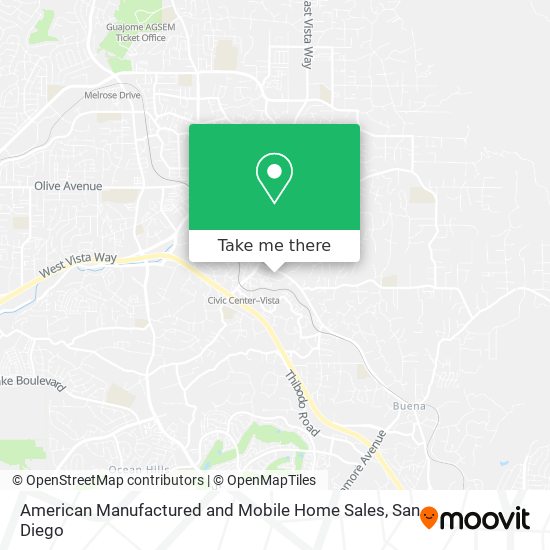 American Manufactured and Mobile Home Sales map