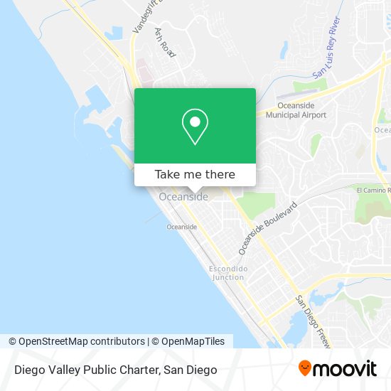 Diego Valley Public Charter map