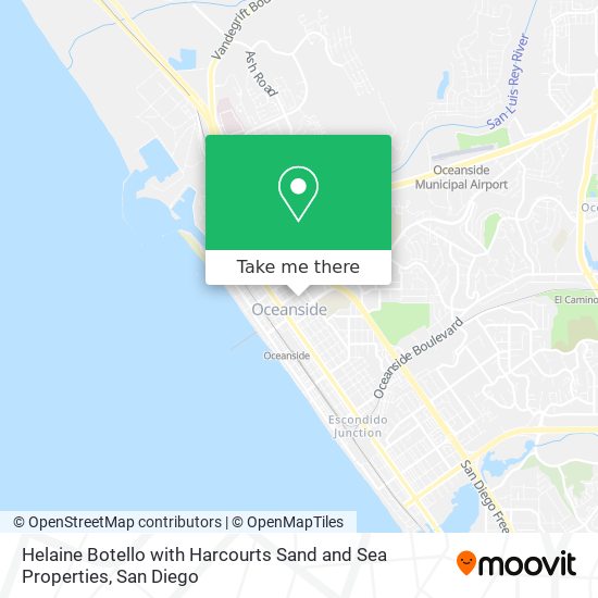 Helaine Botello with Harcourts Sand and Sea Properties map