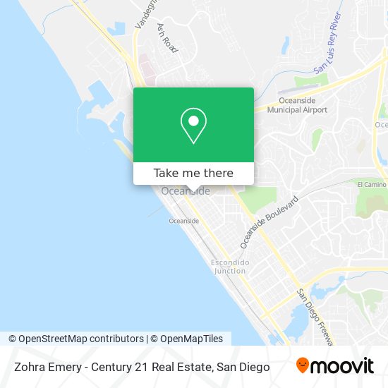 Zohra Emery - Century 21 Real Estate map