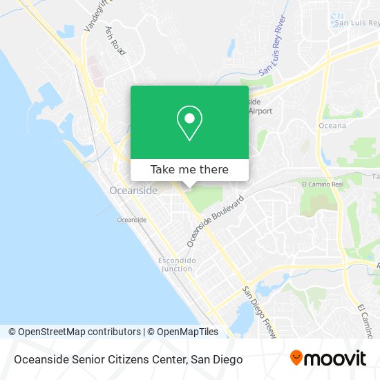 Mapa de Oceanside Senior Citizens Center