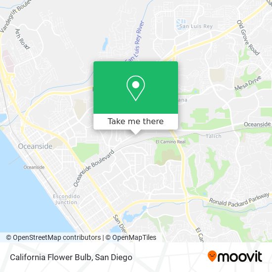 California Flower Bulb map