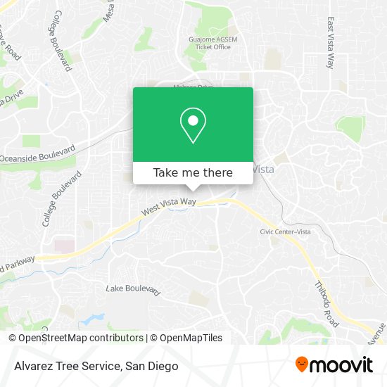 Mapa de Alvarez Tree Service