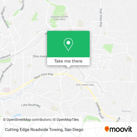 Mapa de Cutting Edge Roadside Towing