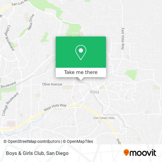 Boys & Girls Club map