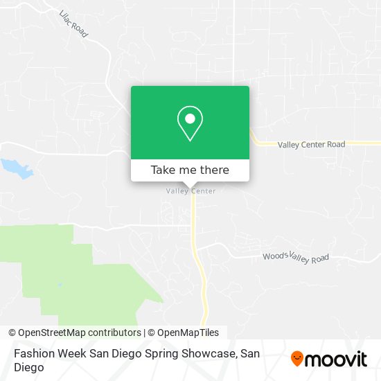 Fashion Week San Diego Spring Showcase map