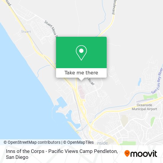 Inns of the Corps - Pacific Views Camp Pendleton map