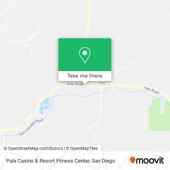 Mapa de Pala Casino & Resort Fitness Center