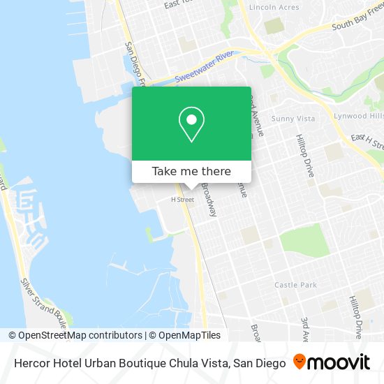 Mapa de Hercor Hotel Urban Boutique Chula Vista