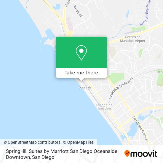 SpringHill Suites by Marriott San Diego Oceanside Downtown map