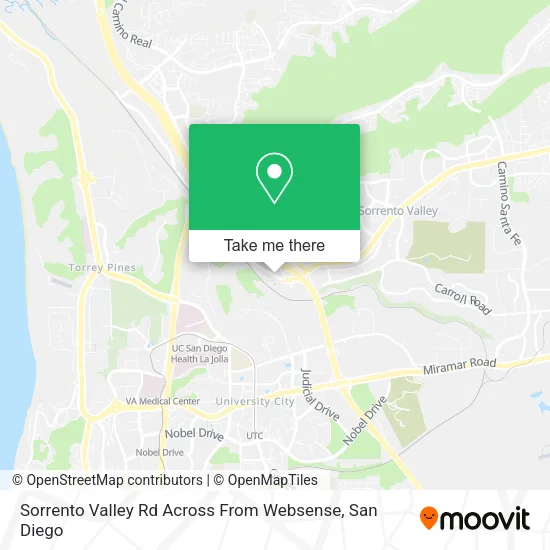 Mapa de Sorrento Valley Rd Across From Websense