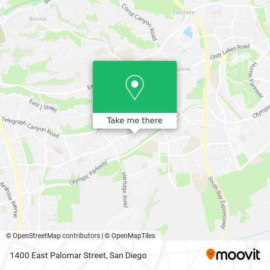 1400 East Palomar Street map