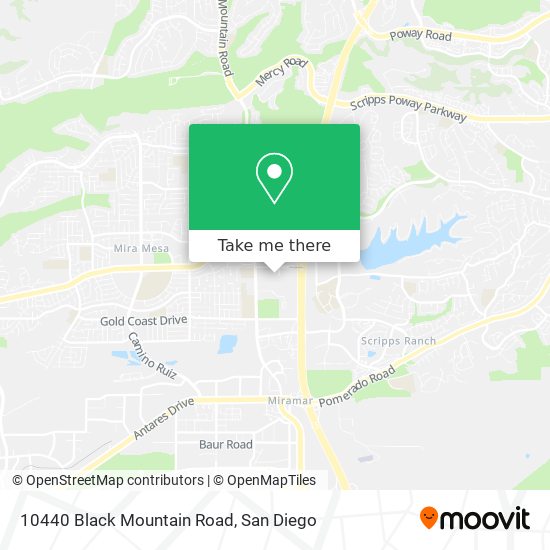 10440 Black Mountain Road map
