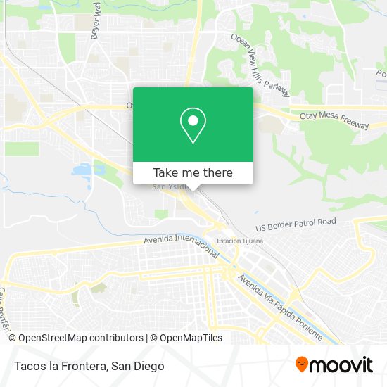 Tacos la Frontera map