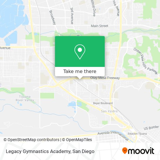 Mapa de Legacy Gymnastics Academy