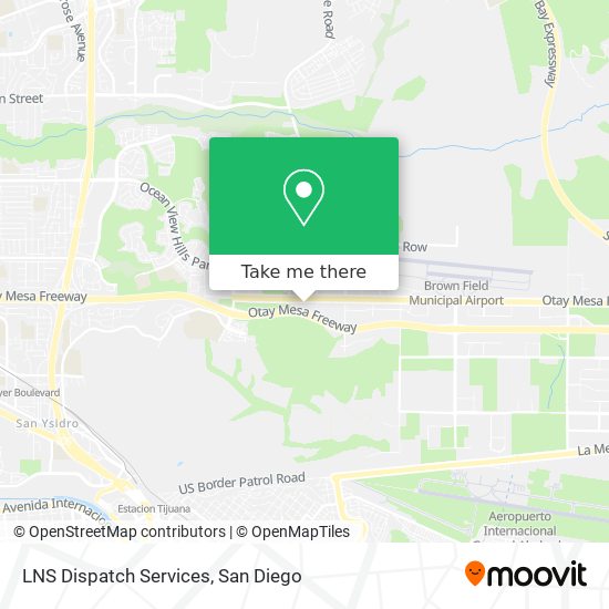 Mapa de LNS Dispatch Services