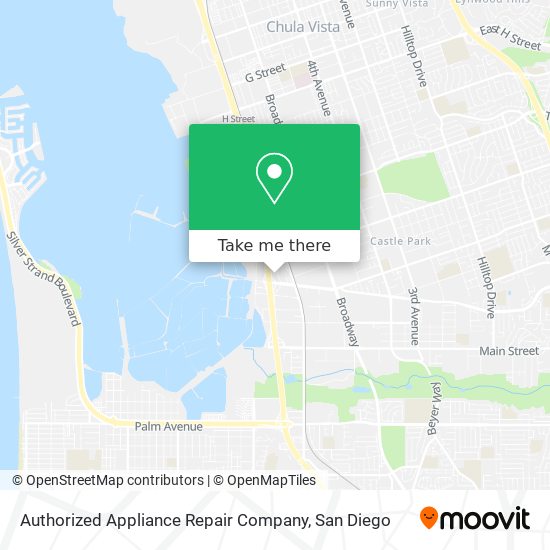 Authorized Appliance Repair Company map