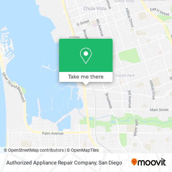 Mapa de Authorized Appliance Repair Company