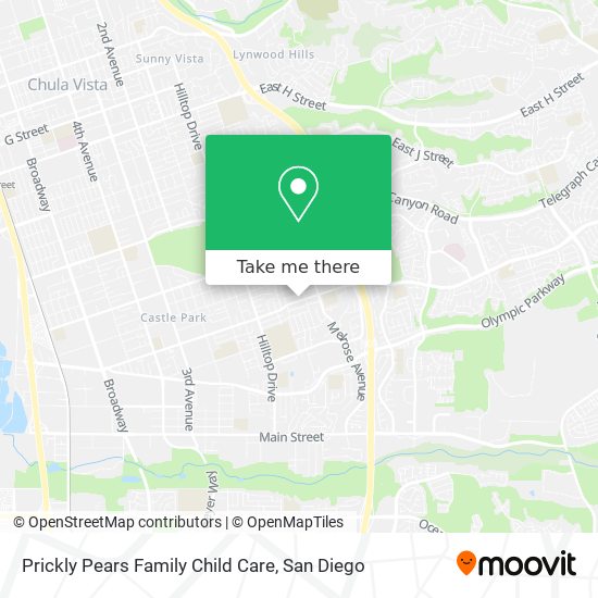 Prickly Pears Family Child Care map