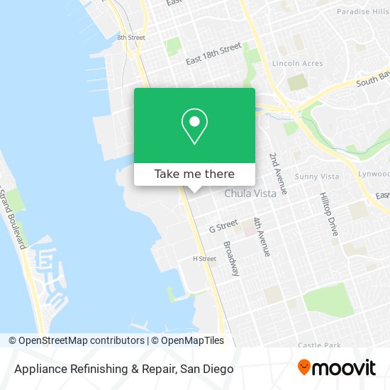 Mapa de Appliance Refinishing & Repair