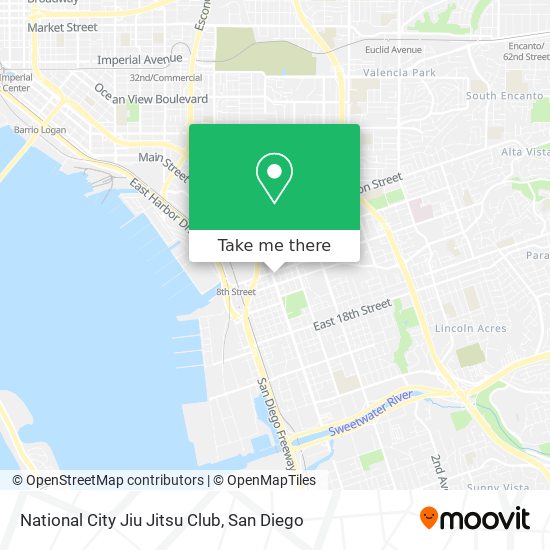 National City Jiu Jitsu Club map