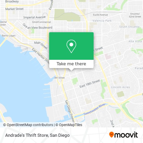 Mapa de Andrade's Thrift Store