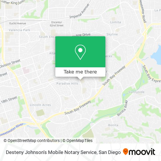 Desteny Johnson's Mobile Notary Service map