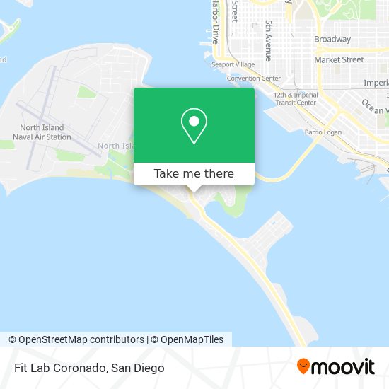 Fit Lab Coronado map