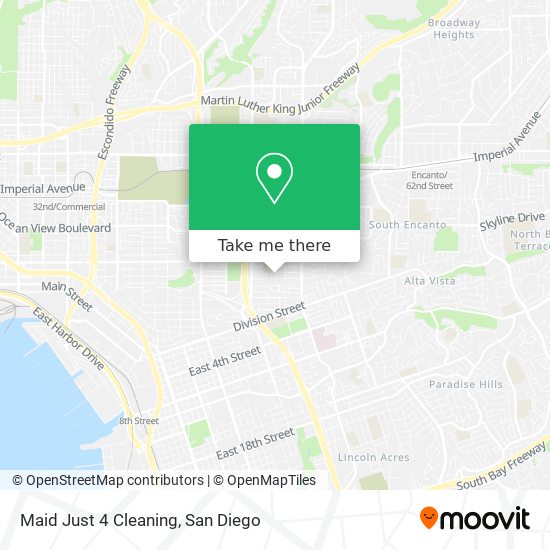 Maid Just 4 Cleaning map