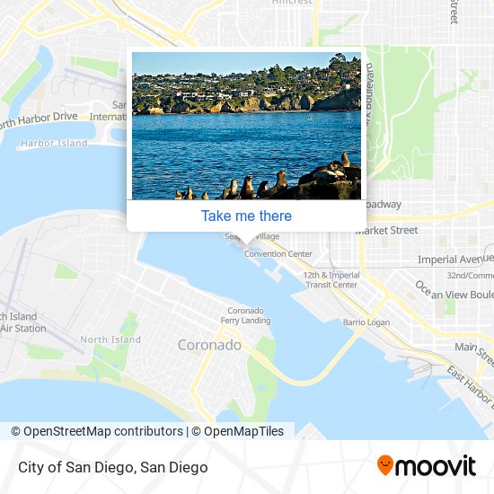 City of San Diego map