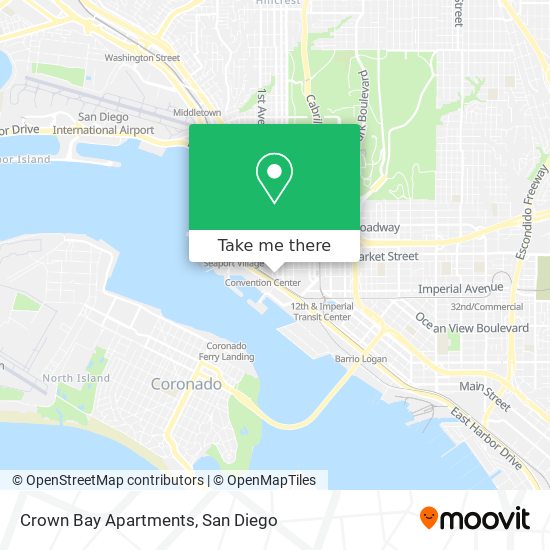 Crown Bay Apartments map