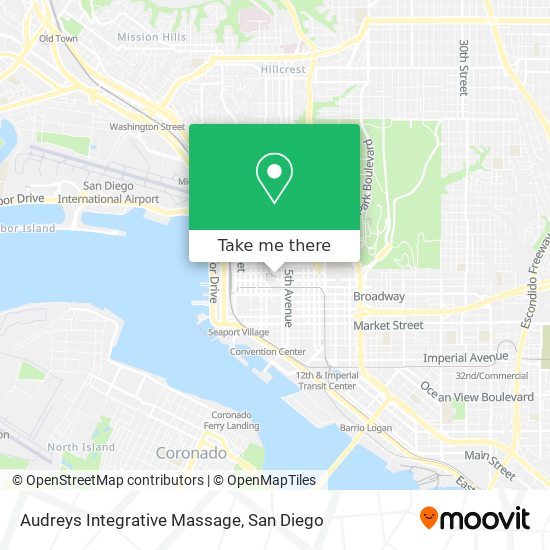 Audreys Integrative Massage map