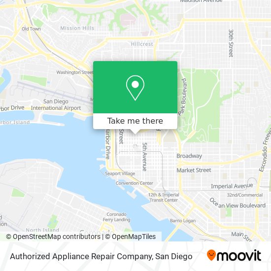 Mapa de Authorized Appliance Repair Company