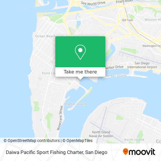 Daiwa Pacific Sport Fishing Charter map