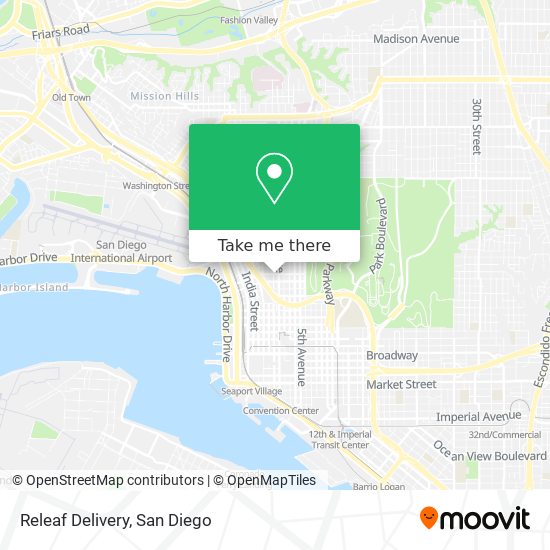 Mapa de Releaf Delivery