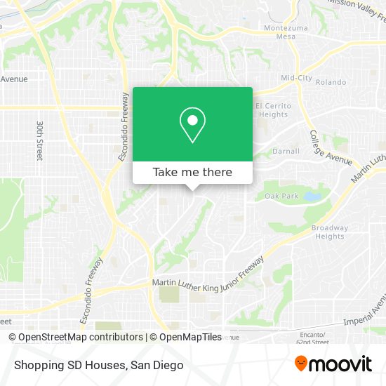 Shopping SD Houses map