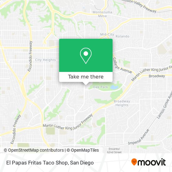 Mapa de El Papas Fritas Taco Shop