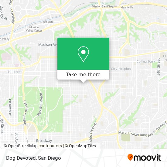 Dog Devoted map