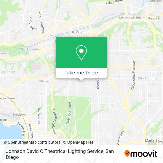 Mapa de Johnson David C Theatrical Lighting Service