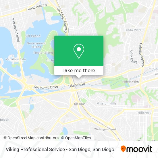 Mapa de Viking Professional Service - San Diego