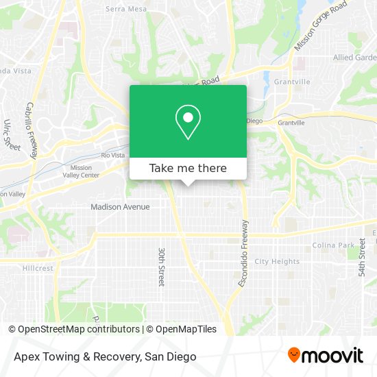Apex Towing & Recovery map