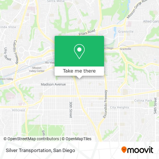 Mapa de Silver Transportation