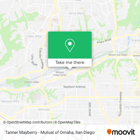 Tanner Mayberry - Mutual of Omaha map