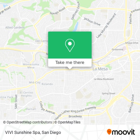 VIVI Sunshine Spa map