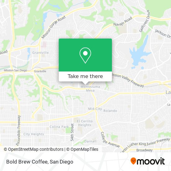 Bold Brew Coffee map